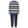 thumbnail image 7 of Women's Plush Winter Pajama Set with Printed Round Neck Long Sleeve Top and Drawstring Pants for Cozy Sleepwear, 7 of 7
