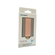 Speck GrabTab Cell Phone Holder and Stand (Universal) - Dolphin Grey/Macaroon Peach