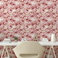 thumbnail image 2 of Ambesonne Rose Peel & Stick Wallpaper for Home, Classic Farm Floral Romance, 13"x100", Pale Pink Blush Beige, 2 of 5