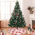 thumbnail image 7 of Yiaed Floral Strawberr Print Christmas Tree Skirt , Tree SkirtsTree Mat for Christmas Winter Holiday Indoor Decorations-30", 7 of 7