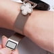 thumbnail image 5 of For Huami Amazfit Bip U Milanese Band Stainless Steel Watch Strap Clover Decor, Size: S - Gold Black, 5 of 5