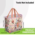 thumbnail image 3 of Garden Tool Bag,Pioneer Flower Floral Print Pattern Garden Tool Organizer,Garden Gifts,Waterproof Multi-Pocket Garden Tool Storage 11.8x5.5x11.4 Inch(Tools NOT Included), 3 of 6