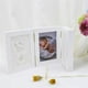 thumbnail image 5 of 5 Inch -Fold Without Cover Newborn Baby Handprint Foot Print Picture Frame with Clay Kits Baby DIY Souvenirs Toy Gift, 5 of 5