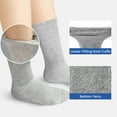 thumbnail image 3 of ELUTONG Mens Diabetic Socks 6 Pairs Extra Wide Loose Socks for Swollen Feet US 5-11, 3 of 5