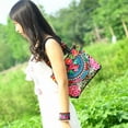 thumbnail image 5 of AIGIA Women Floral Handbags Embroidery Purse Vintage Hobo Tote Bag Ethnic Shoulder Bag, 5 of 17