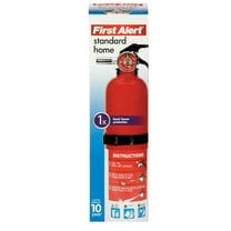 First Alert Rechargeable 1-A:10-B:C Fire Extinguisher, Metal, 2-1/2 lb, 4-Pack