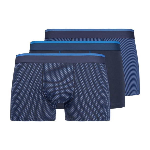 SKINY Calzoncillos bóxer para hombre, paquete de 3 - Pantalones Algodón Multipack, ropa interior, pantalones, unicolor Azul/Azul oscuro XXL (XX-Large)