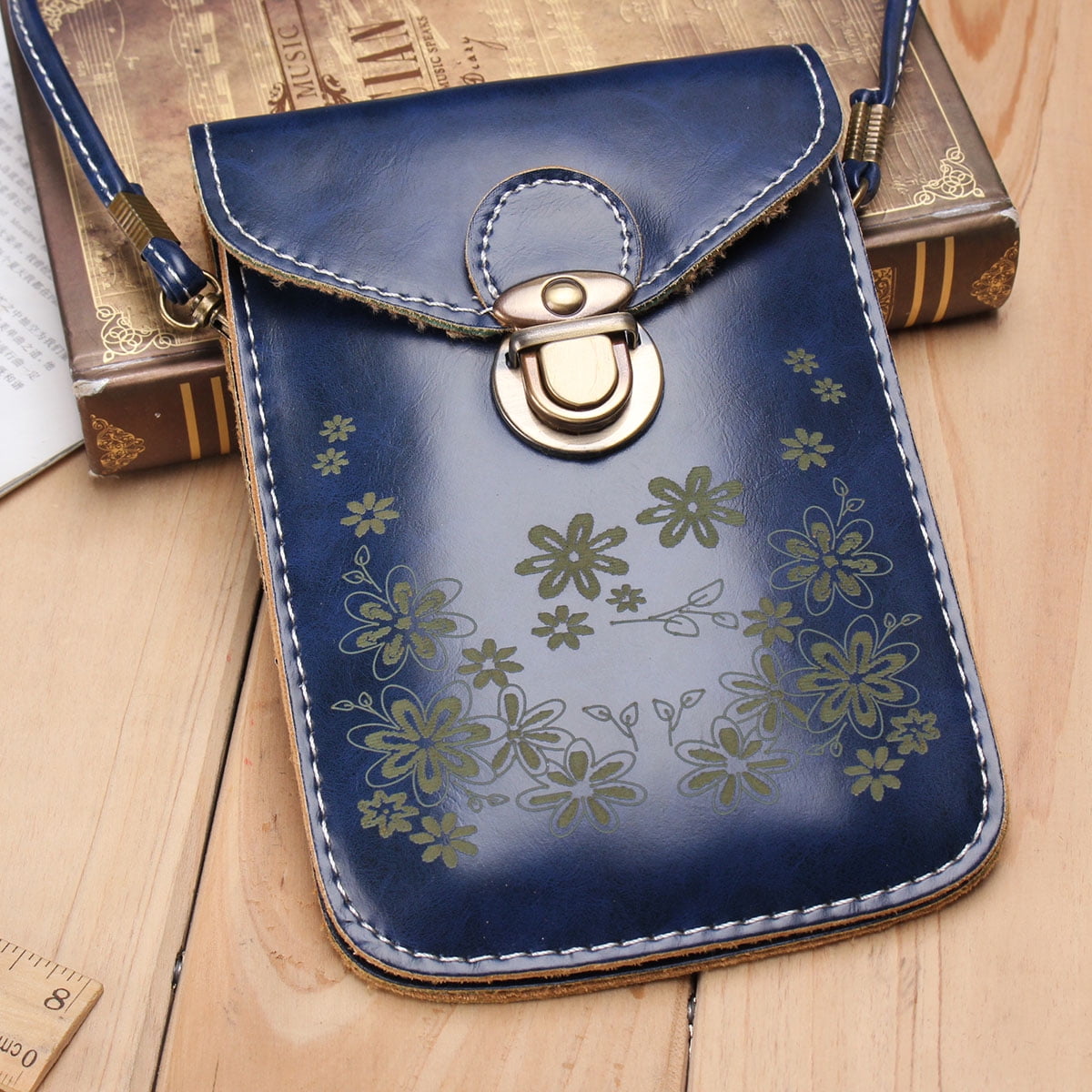 V.I.P. - 5 Colors Flower Women Vintage Wallet Purse Coin Cell Phone Mobile Mini Crossbody ...