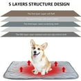 thumbnail image 4 of vnanda Durable Edge Pet Pad Cozy Pet Pad Self-heating Thermal Five-layer Structure Anti-slip Easy to Clean Soft Fabric Winter Warmth Pet Mat, 4 of 8