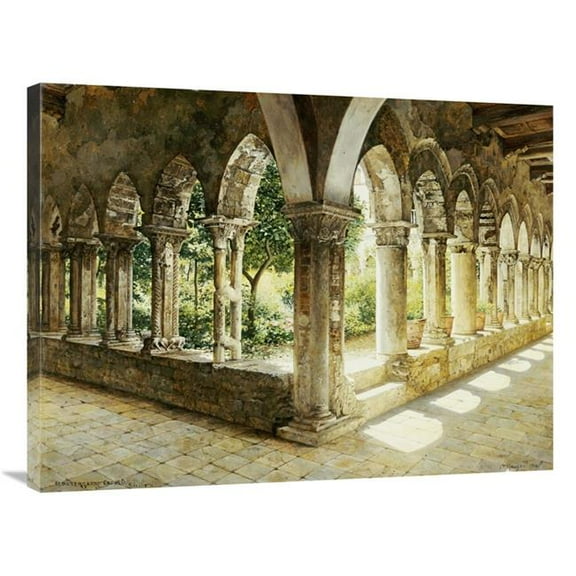 36 in. Cefalu Cloisters, Sicily Art Print - Josef Theodor Hansen