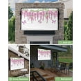 thumbnail image 6 of Pink Flower Butterfly Spring Floral Watercolor Outdoor Tv Cover 30"-32" Waterproof And Weatherproof Tv Covers Tv Display Protectors For Outside Flat Screen Tv, 6 of 6