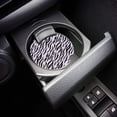 thumbnail image 3 of RYLABLUE Skin Texture Zebra Set of 2 Car Coaster for Drinks, Absorbent Ceramic Stone Coasters Cup Mat with Cork Base for Home Kitchen Room Coffee Table Bar Decor, 3 of 5