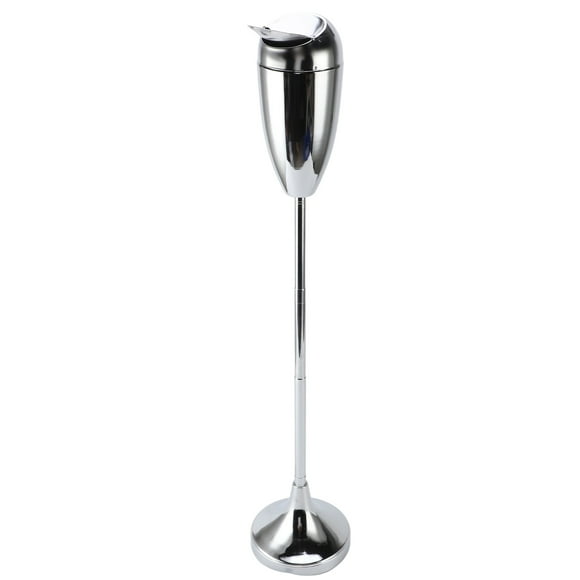 Adjustable Height Self Cleanings Standing Ashtray , Standing Vintage Style Ashtray with Lid for Home Patio Office