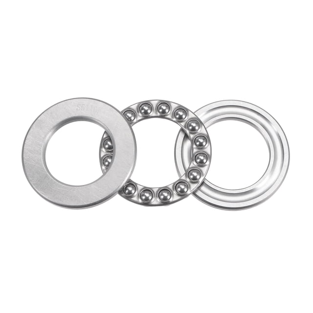 Unique Bargains Roulement à Billes de Butée 25x42x11mm S51105 en Acier Inoxydable avec Rondelles