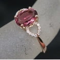 thumbnail image 6 of HeartsAndYou 2.6ct Natural Ruby Diamond Engage Ring Split Band Solitaire 14k SOLID Rose Gold, 6 of 8