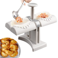 thumbnail image 1 of Double Ravioli Maker, Automatic Ravioli Mold, Ravioli Mold Kit Dough Press and Dumpling Mold, Automatic Ravioli Mold, Quick and Convenient, Food Grade Material, 1 of 5