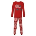 thumbnail image 2 of Zhanying Pyjamas de Noël pour Couples Ensemble de Détente 2 Pcs Pyjamas de Noël Assortis Pyjama des Fêtes Pyjamas des Fêtes pour Femmes Rouge, 2 of 3