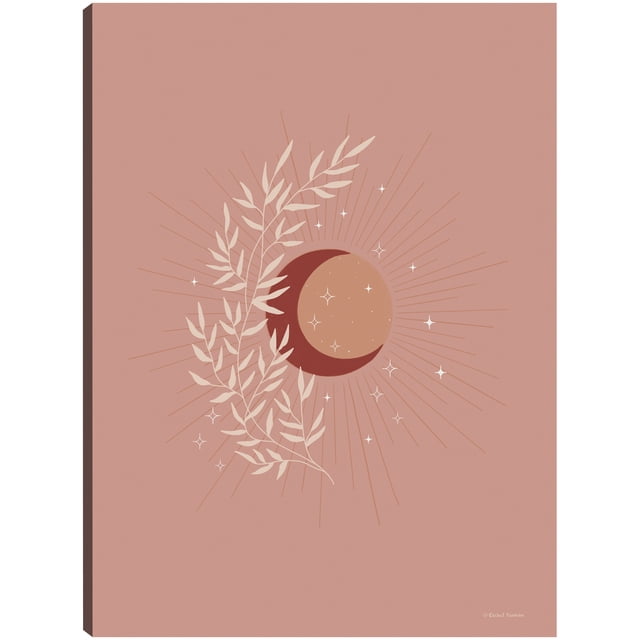 Cuadro Decorativo - La Luna, el Sol y la Tierra Jr Impresión en canvas, estrechado.