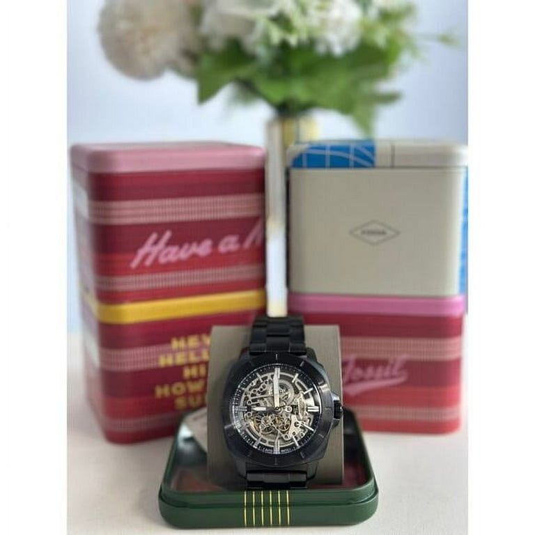 美品　FOSSIL Privateer Sport BQ2426 自動巻き時計 Fossil BQ2426 Privateer Sport Mechanical Black Stainless