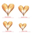 thumbnail image 3 of Advancent 1 Juego de decoraciones de corazón, adorno colgante romántico, colgante de escena de corazones estéreo único Simple, suministros para Kits de decoración para fiestas Dorado Advancent HA059997-03, 3 of 6