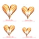 thumbnail image 4 of Bearachild 1 Juego de decoraciones de corazón, adorno colgante romántico, colgante de escena de corazones estéreo único Simple, suministros para Kits de decoración para fiestas Dorado Bearachild HA059997-03, 4 of 6