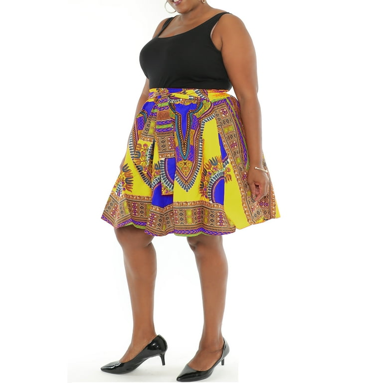 Dashiki skirt plus size hotsell