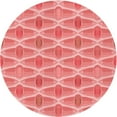 thumbnail image 1 of Ahgly Company Tapis Rond Lavable en Machine Intérieur Transitionnel Rose Corail Clair, 3 Pieds Rond, 1 of 7