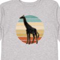 thumbnail image 4 of Inktastic Giraffe African Animal Retro Sunset Boys or Girls Long Sleeve Toddler T-Shirt, 4 of 5