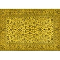 thumbnail image 1 of Ahgly Company Machine Washable Indoor Rectangle Persian Yellow Traditional Area Rugs, 5' x 7', 1 of 4