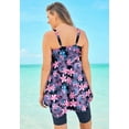 thumbnail image 2 of Swim 365 Women's Plus Size Longer-Length Tankini Top, 2 of 6