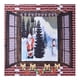 thumbnail image 1 of Tapiz navideño Muñeco de nieve Papá Noel Patrón Tapiz colgante de pared Fondo fotográfico Decoración del dormitorio del hogar 200x150cm / 78.7x59.1in, 1 of 14