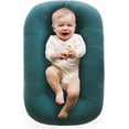 thumbnail image 1 of 100% cotton baby lounger, newborn baby pillow, baby lounger for 0-24 months, 1 of 18