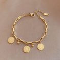 thumbnail image 1 of bracelet Rond en Acier Titane Tendance style Coréen pour Étudiants et Copines, 1 of 6
