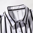 thumbnail image 5 of JAJAHO Mens Button Up Shirts Summer Striped Short Sleeve Casual Beach Collared Regular Fit Business Dress Shirts Trendy Tops, 5 of 7