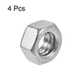 thumbnail image 3 of Unique Bargains 4 Pcs 1/2 Pieds-12 Pcs Filetage Hexagonal en Acier Inoxydable 304 Attache Écrou Ton Argent, 3 of 3