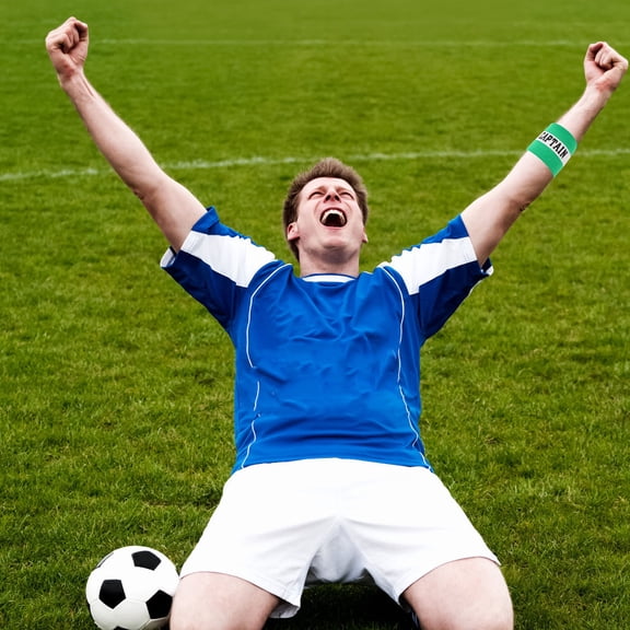 AURARMLET Elastic Adjustable Armband Soft Material for Soccer Captain Armband 1Set for Fan Gear