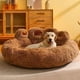 thumbnail image 1 of Dog Sofa Beds for Small Dogs Warm Pet Accessories Bed Accessorys Large Mat Pets Kennel Washable Plush Medium Basket Puppy Cats ShopWise Round, 1 of 20