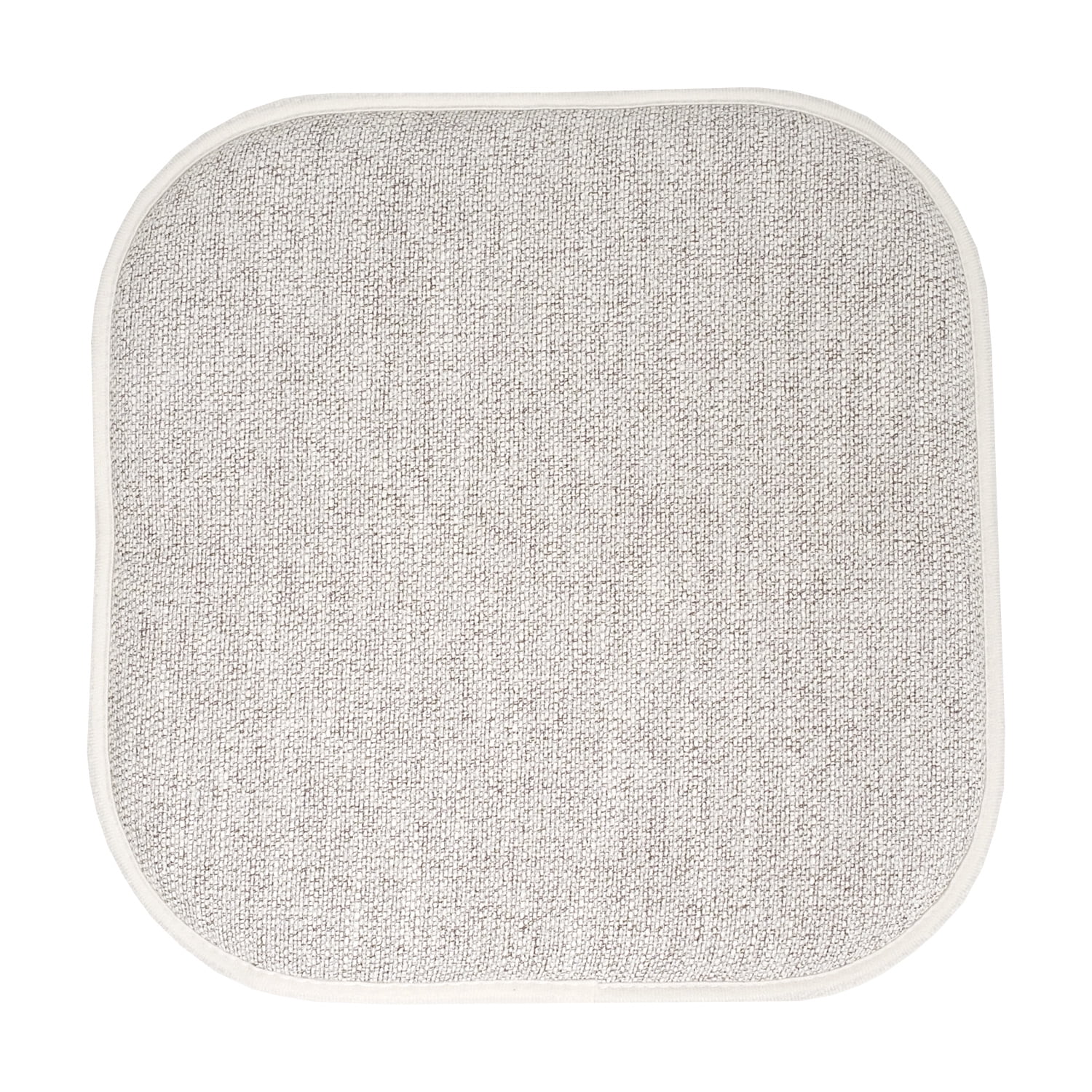 Alexis Memory Foam No Slip Back 16 x 16 Chair Pad Cushion 4 Pack - Cream-Brown