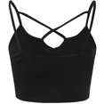 thumbnail image 5 of LEAVINGSUO Tank Tops for Women under $5 Fashion Woman Lace Sleeveless Tops T-Shirt Summer Solid Vest Loose BlouseS Black S, 5 of 6