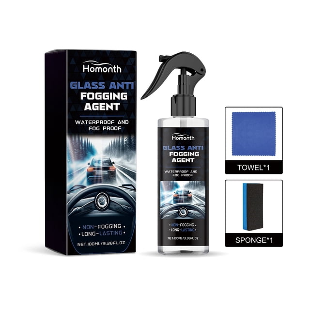 fheaev Avoid Glass Fogging And Make The Glass Clear Spray Comes With Sponge And Towel Car Avoid Fogs Agent 100ml