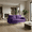 Purple, variant on 65" Velvet Upholstered Small Loveseat Couch, 2 Seater Sofa with Pine Wood Frame, Comfortable Loveseat with High-Density Sponge for Living Room, Navy