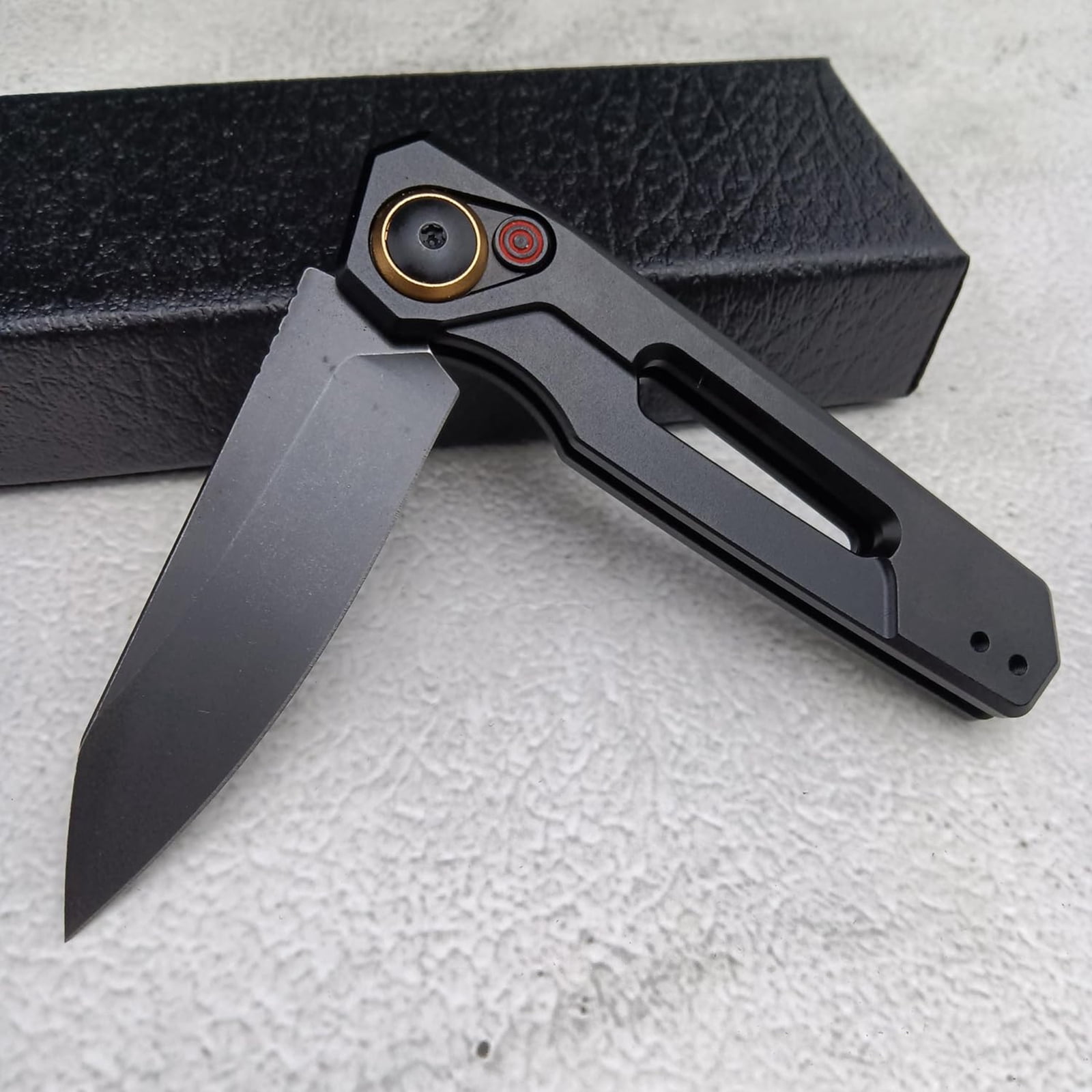 Everyday Carry Folding Knife, Auxiliary EDC Pocket Knife, Stainless Steel Handle for Camping, Backpacking Travellers and Everyday Activities