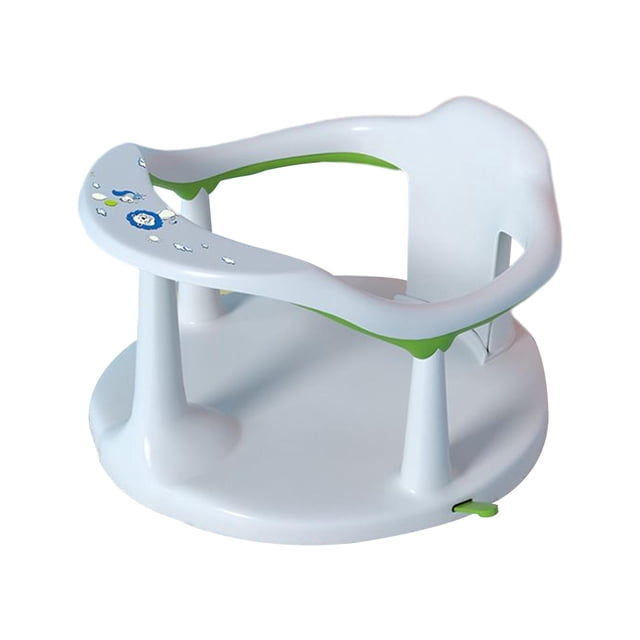 Asiento de baño para bebé recién nacido, asiento de baño antideslizante, silla de baño estable para Blanco Sunnimix Asiento de baño