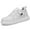 White, variant on Casual Shoes for Men,Elevator Shoes Height Lift Higher Shoes Casual Elevator Shoes Non Breathable Elevator Trainers Lace Up Shoes,Canvas Court Sneakers(Size:6.5)