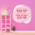 thumbnail image 3 of Try it One More Time Hope Life Inspiration Quote Vinyl Wall Design Wall Art Sticker Designs Vinyl Stickers For Home House Walls Rooms Windows Bedroom Decoration Size (28x28 inch), 3 of 3