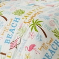 thumbnail image 6 of Levtex Home - Beach Days Duvet Cover Set - Twin Duvet Cover (68 x 88in.) + One Standard Pillow Case (26 x 20in.)- Coastal Beach - Teal Blue Yellow Green Brown Pink - Cotton, 6 of 8