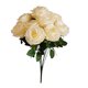thumbnail image 1 of Ramo de rosas artificiales simulación floral decoración de la mesa de oficina en casa centro de mesa rosa falsa, champán Methold HA7033-02B, 1 of 5