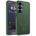 thumbnail image 1 of HionlyPro for Samsung Galaxy S26 Plus Case Translucent Matte Magnetic Phone Cover, [Compatible with Magsafe] Military Grade Drop Protection Shockproof Phone Cover, Forest Green, 1 of 6