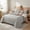 Gray, variant on 2/3PCS Quilted Coverlet Set, Delicate Stitching Stylish Bedding, Cozy Skin-Friendly, Hypoallergenic, Easy Care & Machine Washable(White,Twin)