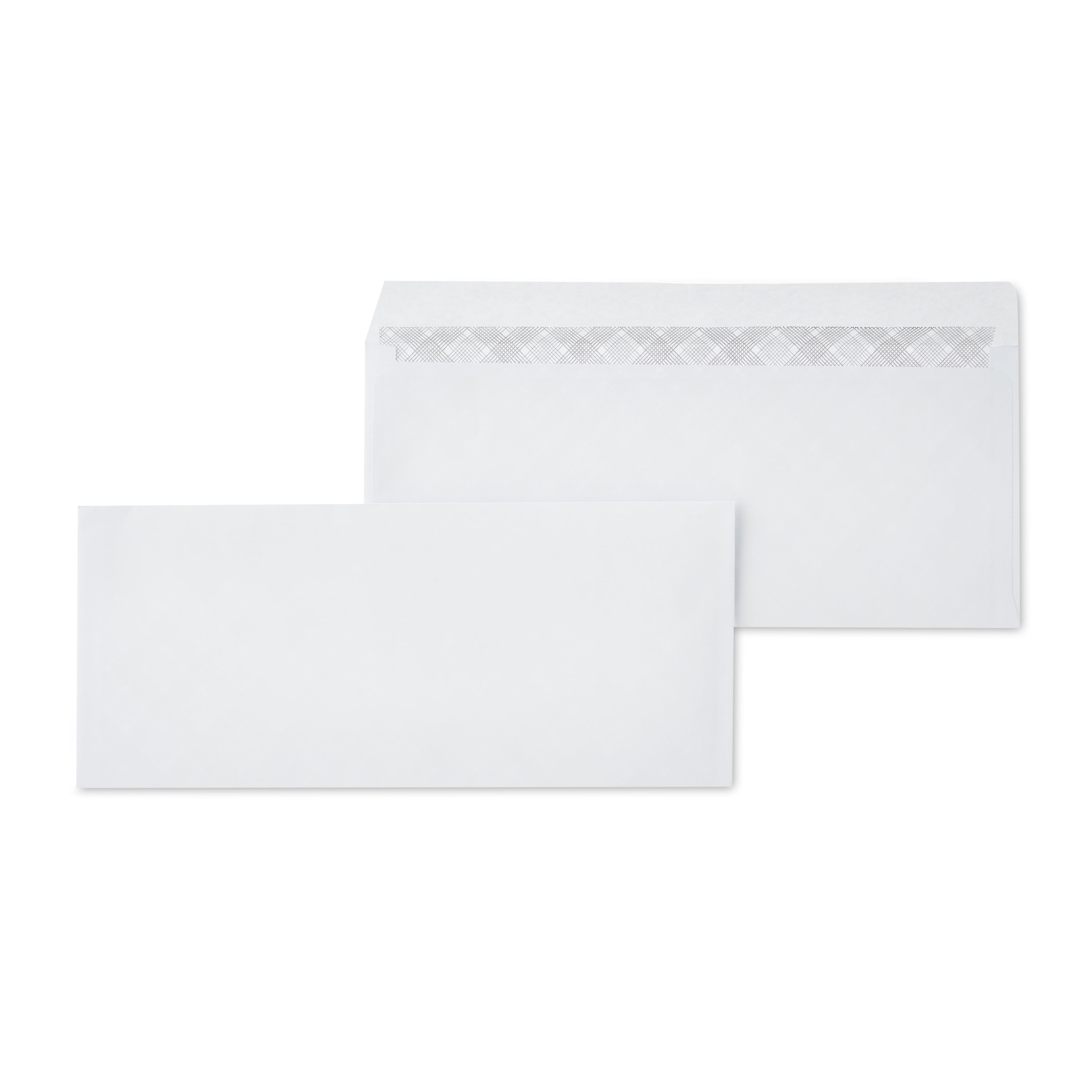Pen + Gear #10 Privacy Tinted Gummed Envelopes, White, Count per Pack 40, Size - 4.13"x9.5"